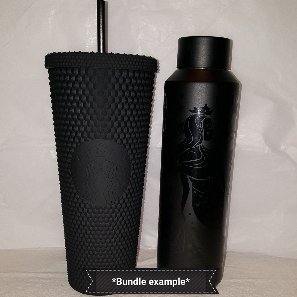 *Last One* Matte Black Soft-Touch Bling Cold Cup - Picture 7 of 8